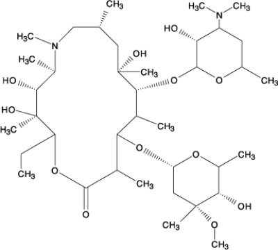 Image Of Chemical Structure For Azithromycin (Chemical Structure)